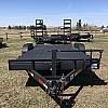 Black 2027 Rainbow Trailers 18'  HD Equipment Trailer - Flip Up Ramps 2x7,000 lb Axles at FM Trailer World