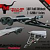Black 2027 Rainbow Trailers 18' Excursion Tilt Deck Trailer 2x5,200 lb Axles at FM Trailer World