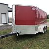 2015 Cargo Mate 7x12 + VNose - 2:3500# Axles w/ Rear Ramp at FM Trailer World