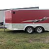 2015 Cargo Mate 7x12 + VNose - 2:3500# Axles w/ Rear Ramp at FM Trailer World