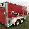 2015 Cargo Mate 7x12 + VNose - 2:3500# Axles w/ Rear Ramp at FM Trailer World