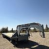 Ansi Grey 2027 Double A 32' Pro Gooseneck Flatdeck Trailer 2x10,000 lb Axles at FM Trailer World