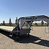Ansi Grey 2027 Double A 32' Pro Gooseneck Flatdeck Trailer 2x10,000 lb Axles at FM Trailer World