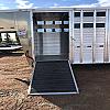 2027 Duralite 7.5 x25' Trail Drive (90") Aluminum Stock Trailer 2x7000 lb Axles at FM Trailer World