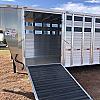 2027 Duralite 7.5 x25' Trail Drive (90") Aluminum Stock Trailer 2x7000 lb Axles at FM Trailer World