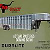 2027 Duralite 7.5 x25' Trail Drive (90") Aluminum Stock Trailer 2x7000 lb Axles at FM Trailer World