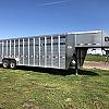 2027 Duralite 7.5 x25' Trail Drive (90") Aluminum Stock Trailer 2x7000 lb Axles at FM Trailer World