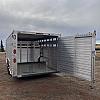2027 Duralite 8'x25' Trail Drive (25' x96") Aluminum Stock Trailer 48" Wide Side Door 2x8000 lb Axles at FM Trailer World