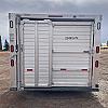 2027 Duralite 8'x25' Trail Drive (25' x96") Aluminum Stock Trailer 48" Wide Side Door 2x8000 lb Axles at FM Trailer World