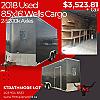 Charcoal 2018 Wells Cargo 8.5'x16' Rear Barn Doors w/2-5200# Axles at FM Trailer World