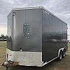 Charcoal 2018 Wells Cargo 8.5'x16' Rear Barn Doors w/2-5200# Axles at FM Trailer World
