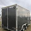 Charcoal 2018 Wells Cargo 8.5'x16' Rear Barn Doors w/2-5200# Axles at FM Trailer World