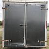 Charcoal 2018 Wells Cargo 8.5'x16' Rear Barn Doors w/2-5200# Axles at FM Trailer World