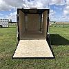 Black 2027 Rainbow Trailers 6'x12' Prairie Road Cargo Trailer Single Axle Black Ramp 1x3500 lb Axle at FM Trailer World