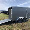 Charcoal 2027 Rainbow Trailers 6'x12' Prairie Road Cargo Trailer Tandem Ramp Door Charcoal 2x3500 lb Axles at FM Trailer World