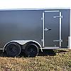 Charcoal 2027 Rainbow Trailers 6'x12' Prairie Road Cargo Trailer Tandem Ramp Door Charcoal 2x3500 lb Axles at FM Trailer World