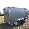 Charcoal 2027 Rainbow Trailers 6'x12' Prairie Road Cargo Trailer Tandem Ramp Door Charcoal 2x3500 lb Axles at FM Trailer World