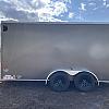 Charcoal 2027 Rainbow Trailers 7'x14' Prairie Road Cargo Sport Trailer Tandem Charcoal Barn - V Nose  - 2x3500 lb Axles at FM Trailer World