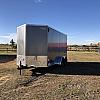 Charcoal 2027 Rainbow Trailers 7'x14' Prairie Road Cargo Sport Trailer Tandem Charcoal Barn - V Nose  - 2x3500 lb Axles at FM Trailer World
