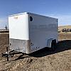 White 2027 Rainbow Trailers 5'x10' Prairie Road Cargo Trailer Single Axle White Ramp Door 1x3500 lb Axle at FM Trailer World