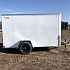 White 2027 Rainbow Trailers 5'x10' Prairie Road Cargo Trailer Single Axle White Ramp Door 1x3500 lb Axle at FM Trailer World