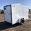 White 2027 Rainbow Trailers 5'x10' Prairie Road Cargo Trailer Single Axle White Ramp Door 1x3500 lb Axle at FM Trailer World
