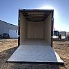 Black 2027 Rainbow Trailers 7'x16' Prairie Road Cargo Trailer Tandem V Nose 84" Ramp Door 2x3500 lb Axles at FM Trailer World