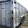 2027 Duralite 7.5x30' Trail Drive (90") Aluminum Stock Trailer Wide Side Door 3x7000 lb Axles at FM Trailer World