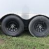 White 2027 Rainbow Trailers 8'.5x16' Prairie Road Cargo Trailer Ramp Door - V Nose  - 2x5200 lb Axles at FM Trailer World