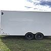 White 2027 Rainbow Trailers 8'.5x16' Prairie Road Cargo Trailer Ramp Door - V Nose  - 2x5200 lb Axles at FM Trailer World
