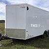 White 2027 Rainbow Trailers 8'.5x16' Prairie Road Cargo Trailer Ramp Door - V Nose  - 2x5200 lb Axles at FM Trailer World