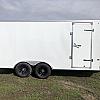 White 2027 Rainbow Trailers 8'.5x16' Prairie Road Cargo Trailer Ramp Door - V Nose  - 2x5200 lb Axles at FM Trailer World