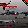 Black 2027 Rainbow Trailers 20' Deck Above - 14,000 GVWR 2x7,000 lb Axles at FM Trailer World