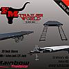 Black 2027 Rainbow Trailers 20' Deck Above 2x5,200 lb Axles at FM Trailer World