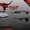 Black 2027 Rainbow Trailers 14' Express 2 Place Sled 1x3500 lb Axle at FM Trailer World