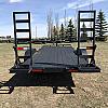 Black 2027 Rainbow Trailers 20' HD Equipment Trailer Flip Up Ramps 2x7,000 lb Axles at FM Trailer World