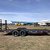 Black 2027 Rainbow Trailers 20' HD Equipment Trailer Flip Up Ramps 2x7,000 lb Axles at FM Trailer World