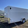 White 2026 Rainbow Trailers 6'x12' Prairie Road Cargo Trailer Single Axle White Barn Door 1x3500 lb Axle at FM Trailer World
