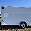 White 2026 Rainbow Trailers 6'x12' Prairie Road Cargo Trailer Single Axle White Barn Door 1x3500 lb Axle at FM Trailer World