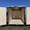White 2026 Rainbow Trailers 6'x12' Prairie Road Cargo Trailer Single Axle White Barn Door 1x3500 lb Axle at FM Trailer World