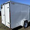 White 2026 Rainbow Trailers 6'x12' Prairie Road Cargo Trailer Single Axle White Barn Door 1x3500 lb Axle at FM Trailer World