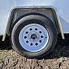 White 2026 Rainbow Trailers 6'x12' Prairie Road Cargo Trailer Single Axle White Barn Door 1x3500 lb Axle at FM Trailer World