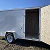 White 2026 Rainbow Trailers 6'x12' Prairie Road Cargo Trailer Single Axle White Barn Door 1x3500 lb Axle at FM Trailer World
