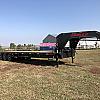 Black 2027 Double A 30' Pro Gooseneck Flatdeck Trailer 3x7,000 lb Axles at FM Trailer World