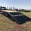 Black 2027 Double A 30' Pro Gooseneck Flatdeck Trailer 3x7,000 lb Axles at FM Trailer World