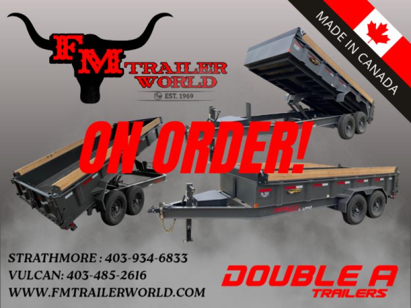 Ranger Green 2027 Double A 14' Pro Dump Trailer 2x7000 lb Axles at FM Trailer World